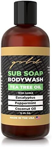 Gold BJJ Submission Soap Body Wash - Shower Gel Packed with Tea Tree Oil for Jiu Jitsu, Wrestling, MMA, and Boxing