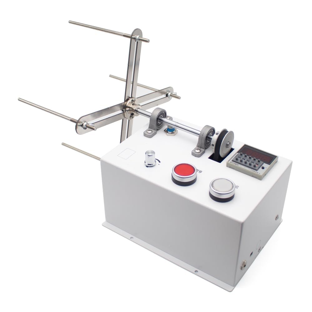 Eiwitany Electric Coil & Tassel Winding Machine, Digital Counter and Stepless Speed Regulation, for DIY Tassels and Thin Fishing Line Winding