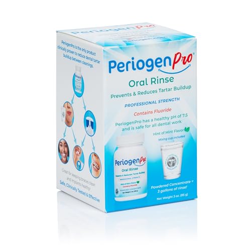 New PeriogenPro Oral Rinse, Prevents & Reduces Tartar Buildup, Professional Strength, Hint of Mint Flavor, 3 oz