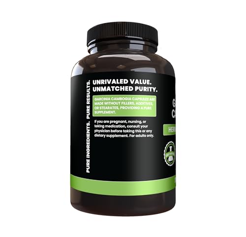 Image of PURE ORIGINAL INGREDIENTS Garcinia Cambogia, No Magnesium or Rice Fillers, Always Pure, Lab Verified (365 Count)