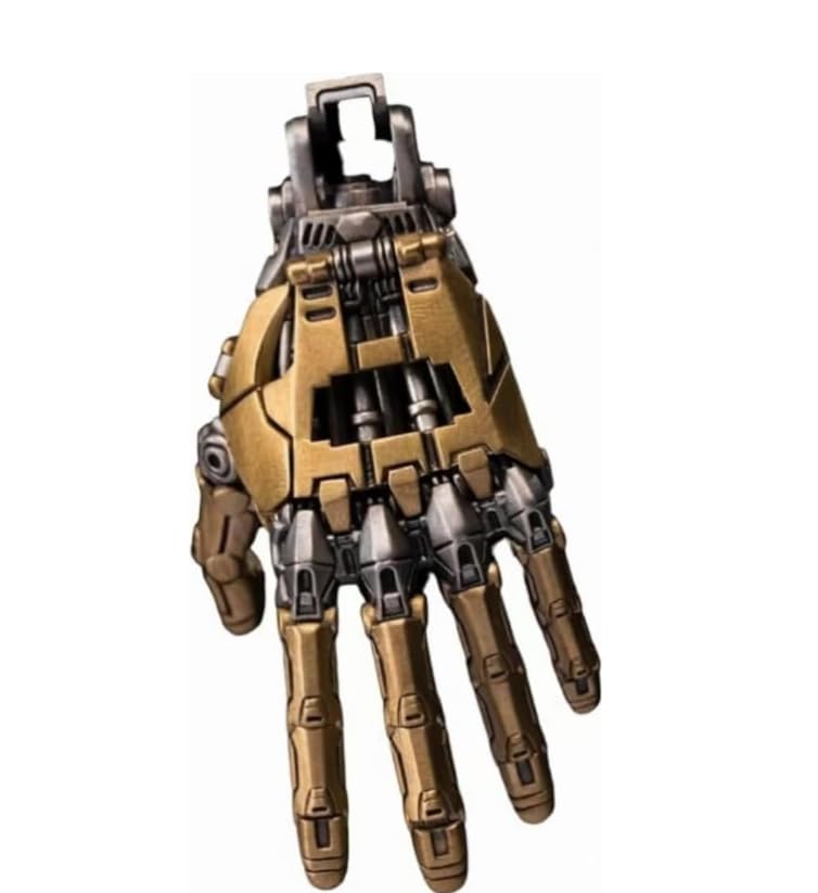 Pendentif à la main mécanique collier homme robot bijoux joints mobiles