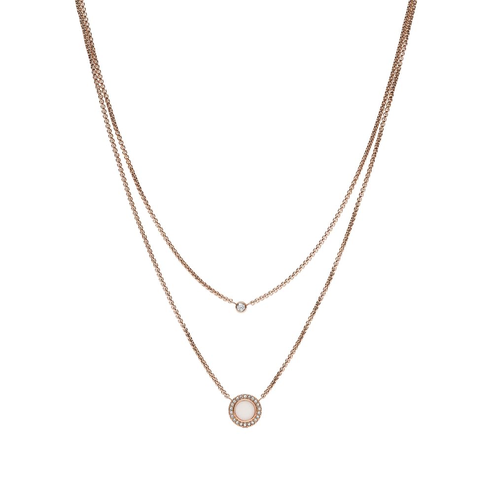 Fossil Women Stainless Steel Pendant Necklace - JF03057791