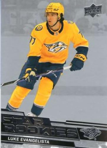 2023-24 Upper Deck Star Rookie #5 Luke Evangelista Nashville Predators Official NHL Hockey Card in Raw (NM or Better) Condition