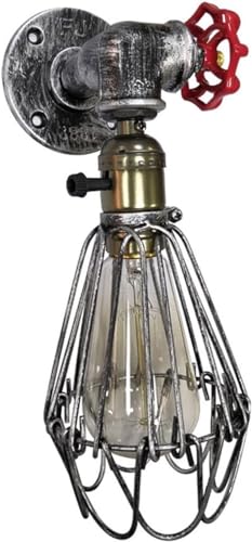 Aplique de pared europeo E26 Edison loft industrial para botella vino 2