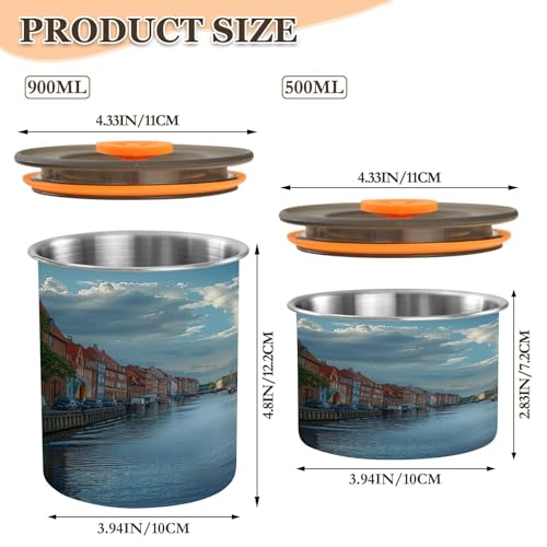 Contenedor para café de acero inoxidable hermético 30 oz miniatura 3