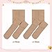 Tights for Girls Dance Tights Toddler Footed Ballet Tights Stockings for Girls School Uniform Pants Leggings for Baby Girls Nude&Nude-2 Pairs 3-6Years