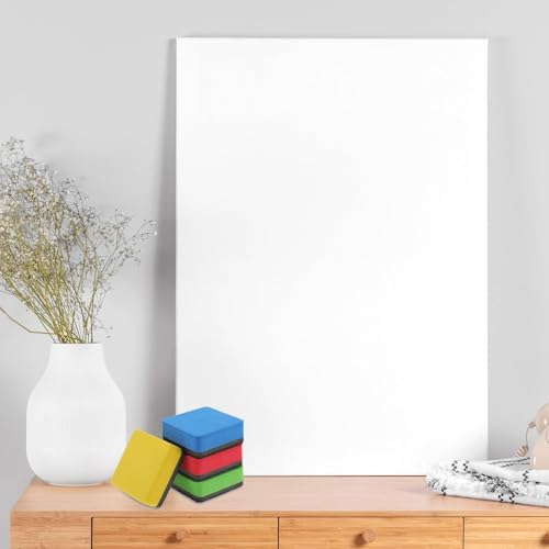 Image of Magnetic Duster for White Board, 4PCS Colorful Whiteboard Erasers, Black Boards Cleaner, 2cm x 2cm Small White Board Cleaner for Office, Classroom, Conference Room