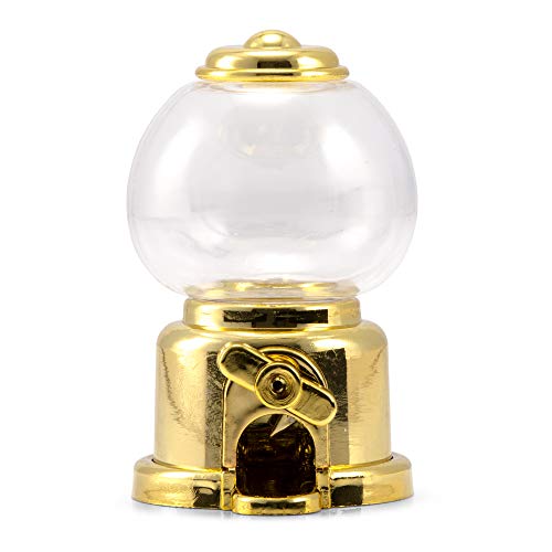 Weddingstar Gumball Machine Retro Gold Colour Mini Pack of 2