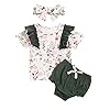 Vaderdag pasgeboren baby meisjes kleding zomer 3 stuks outfit sets rompers shorts hoofdband voor papa mama Fathers Day