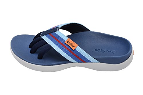 Wellrox Women's Evo-Casey Blue/Light Blue Casual Sandal 11