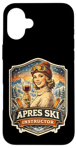 Apres Ski Instructor ��������X�L�[���B���e�[�W���f�B�[�X�X�L�[���[�h�����N �X�}�z�P�[�X iPhone 16 Plus �p