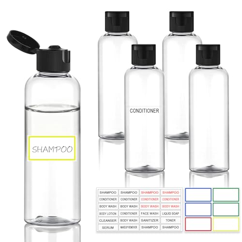 5 Pack TSA-Approved Travel Bottles for Toiletries