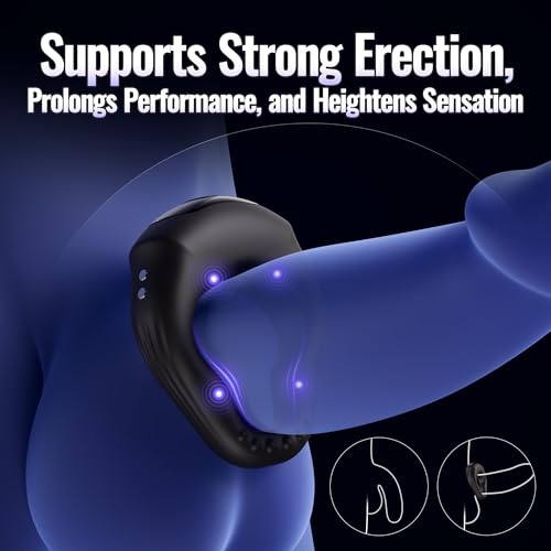 Vibrating-Cock-Ring-Ergonomic-Contour-10-Vibrations-Sex-Toys-for-Men-Silicone-Penis-Ring-Secure-Wrap-Around-Design-for-Male-Erection-APP-Control-Male-Sex-Toy-for-Adult-Couples-Pleasure-Chastity-Cage