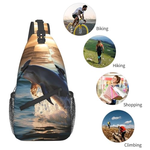 Bolso cruzado deportivo estilo bolso bandolera negro miniatura 6