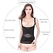 rxynpcrd Shapewear Tank Tops for Women Open Bust Slimming Tummy Control Shaping Compression Cami Vest with Wide Straps(Black,4X-Large)