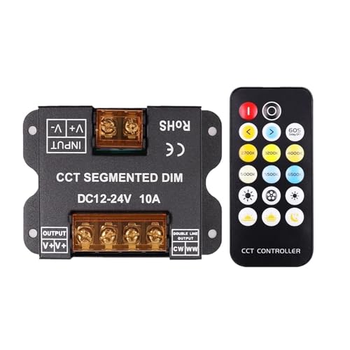 Variateur CCT LED DC12-24V double sortie pour ruban LED 2 ou 3 fils