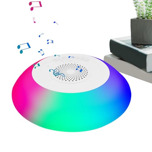 Gafdu Altoparlante Galleggiante Per Piscina Con Luci LED Colorate - IPX7 Portatile Impermeabile Per Vasca Idromassaggio, Suono Stereo Surround a 360°