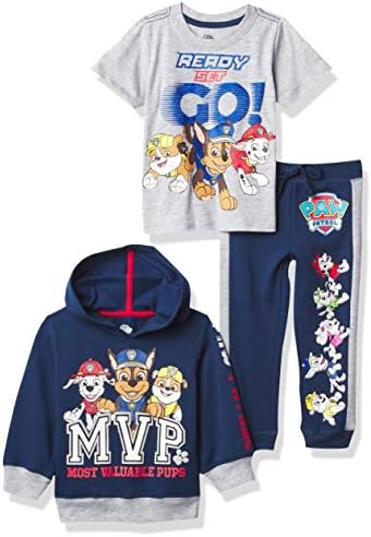 Paw Patrol 3-Piece Hoodie, Jogger & Tee Set