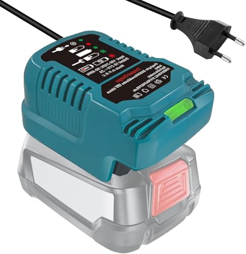 TEPULAS Mini Akku Ladegerät für Bosch Haus und Garten 18V, Schnellladegerät Ersatz AL1830CV für Bosch PBA PSB PSR 18V Gardena Batterie (Keine Batterie)