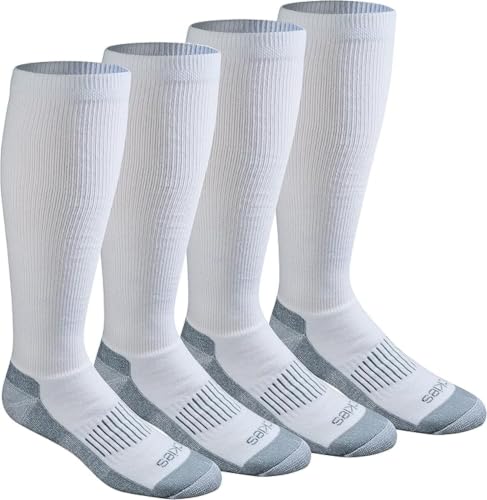 Image of Dickies Men's Light Compression Comfort Over-The-Calf Socks, Available in M-XXL (2, 4 Pairs)