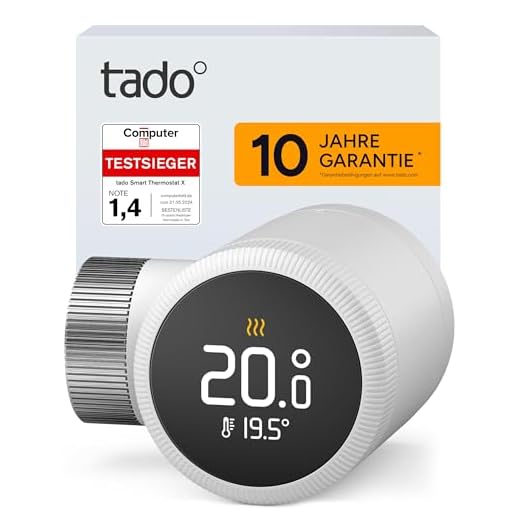 tado° Smartes Heizkörperthermostat X, Heizungssteuerung per App und Smart Speaker (Alexa, Siri, Google Assistant), spart Energie & Kosten, DIY Installation, Nicht kompatibel mit tado° V3+