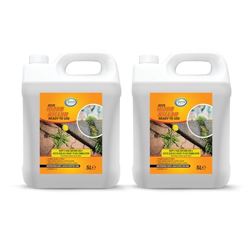 JOVS Weed Killer 2x 5L Ready to Use – Fast Acting Weed Killer Spray for Patios, Paths, Driveways & Gardens – Contains Acetic Acid – Kills Moss & Common Garden Weeds. option