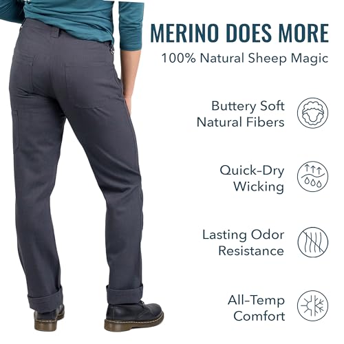 Women's Merino Longhaul Shop Pant by Woolly | Natural Stretch, Stink Free, Seattle Designed2
