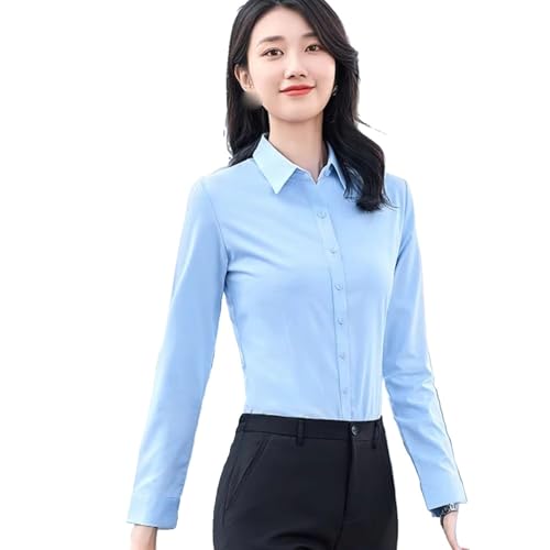 Chemise à manches longues femme chic en tissu fluide et uni