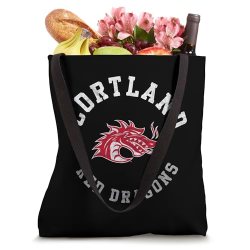 Bolso tote retro SUNY Cortland Red Dragons miniatura 4