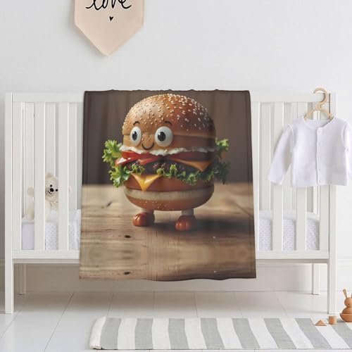 Real Hamburger Babydecke, superweich, 76,2 x 101,6 cm, geeignet für Neugeborene zu allen Jahreszeiten