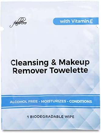 FabbPro Cleansing & Makeup Remover Towelette with Vitamin E – Alcohol-Free Heavy Face Cleansing Wipes – Exfoliating Makeup Remover Wipes – Biodegradable & Eco Friendly Make up Remover Face Wipes - Pack of 500