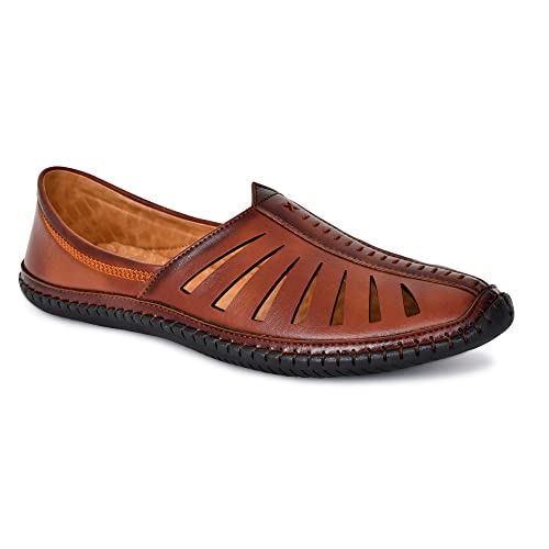 Karaddi-5082-Mens-Loafer-Stylish-Ethnic-Peshawari-Nagra-Mojadi-Sherwani-Sandals-Wedding-Latest-Kolhapuri-Brown-Tan-Black-Shoes-for-Men