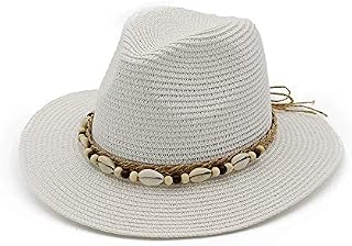 TRDyj Visor British Wind Jazz Straw Hat Spring and Summer Ladies Sun Visor