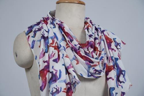 Image of VIC Cotton Modal Digital Print Scarf for Women | Digital Print Designer Stole | Soft Lightweight Luxury Wrap | Premium Cotton Modal Blend | 55 x 170 cm | VIC-SM-DP5517