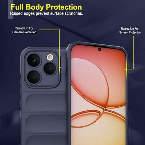 Image of amazon basics Back Case Cover for Realme 15T 5G | Compatible for Realme 15T 5G Back Cover | Liquid Silicon Magic Case with Camera Protection | Sapphire