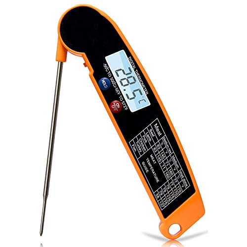 JAKO-B2 Meat Thermometer, Candy Thermometer with Calibration. Instant Read Digital Thermometer for Kitchen