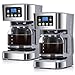 Taylor Swoden 2 pz macchina da caffè gocciolamento, 1,5 l (12 tazze) caffettiera con filtro riutilizzabile, schermo LCD, programmabile 24 ore, funzione autopulente, funzione mantenere caldo, 950 W immagine