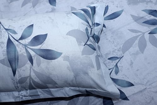 Image of Super Bedzz by Prihaal Decor Cotton Double Size Bedsheet with 2 Pillow Cover Size:108x108 (Blue 4) bedsheet for Double Bed, Cotton Double bedsheet, Suitable for Bedroom, Gift Set