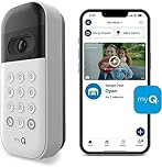 Open Solutions Canada, myQ Smart Garage Door Video Keypad with Wide-Angle Camera, Customizable PIN Codes, Smartphone Control - Access Works with Chamberlain, LiftMaster and Craftsman Openers, White