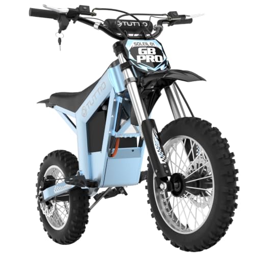 Image of Tuttio Soleil01 Electric Dirt Bike, 40MPH E Dirt Bike for Adults Teens | 40-45MPH, 48V 21AH Battery 45Miles, 14 inch /12 inch Fat Tire , Full Hydraulic Brakes and Suspensions Mountain Off-Road E Dirt Bike