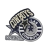 Cowboys Iron on Patches, 9 Pcs Cowboys Iron on/Sew on Embroidery Patches Rugby Team Patches Sports Styles Embroidered Cowboys Patches for Hats, Backpacks, Jeans, Skirts, T-Shirts