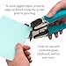 We R Memory Keepers, Crop-A-Dile Corner Chomper Punch, Teal, Comfort Handle, for .25