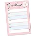 KAWAI-KAMI Menüplaner, Essensplaner und Wochenplaner, DIN-A5 Block, 50 Blatt, Speiseplan für eine ganze Woche. Für Familie, WG und Diät. Meal Planner und Menüplan für Kühlschrank und zum Aufhängen