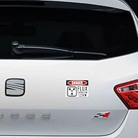 Pegatina vinilo impreso 10x7cm ATENCIÓN condensador Fluzo