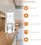 Ampoule légère halogène pour GE Four à micro-ondes - Samsung Elite Maytag sur la gamme de fourre-tout Micro-ondes, Ampoule pour GE Micro-ondes,35W Remplace WB25X10019, Lumière de nuit de la cuisine