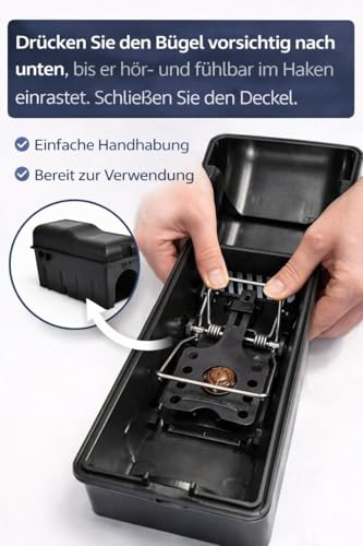 Rattenfalle Set – 2× Rattenköderbox & 2× Schlagfalle | Sichere Rattenbekämpfung für Haus, Keller & Garten | Schnelle Hilfe bei Rattenproblemen | ohne Rattengift