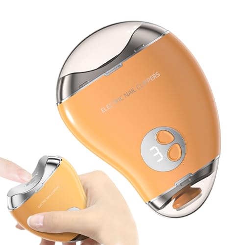Coupe-ongles électrique à double orteil avec affichage à 3 vitesses, coupe-ongles électrique en forme de mangue sûre, coupe manuelle pour ongles épais