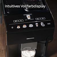 Siemens Kaffeevollautomat EQ500 classic, farbiges TFT-Display, 5 Kaffee- und Milchgetränke, Doppeltassenfunktion, einfache Reinigung, entnehmbare Brüheinheit, mit Milchschlauch, Schwarz, TP511E19 – Ansicht 4