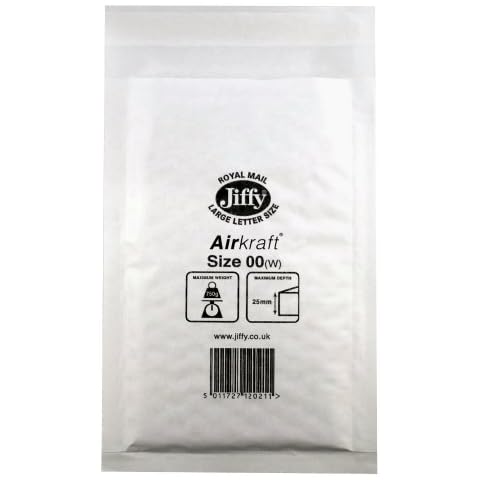Jiffy Airkraft White 115x195mm Pack of 100 JL-00 Cover