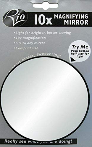 Rio Beauty 10 X Magnification Mirror with Light